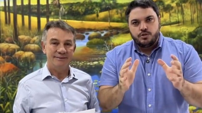 Governador Antonio Denarium e o deputado Cláudio Cirurgião. Foto: reprodução