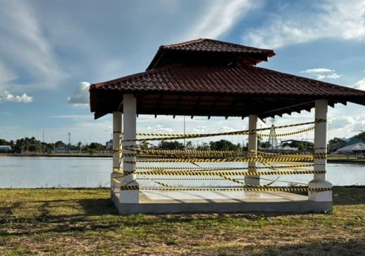 Fechamento dos quiosques públicos no Parque Anauá. (Foto: Arquivo Pessoal)