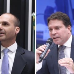 Eduardo Bolsonaro e Alexandre Ramagem.