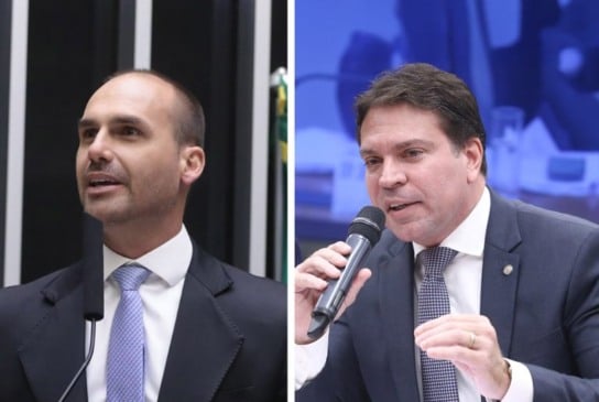 Eduardo Bolsonaro e Alexandre Ramagem.