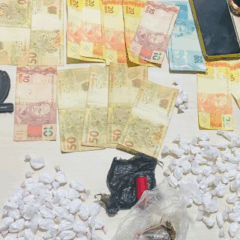  Todo o material foi recolhido e apresentado na delegacia. (Foto: Divulga&ccedil;&atilde;o)