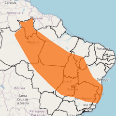 O fenômeno faz parte de uma ampla área de instabilidade que também alcança estados vizinhos da Região Norte e trechos do Centro-Oeste. Foto: Inmet