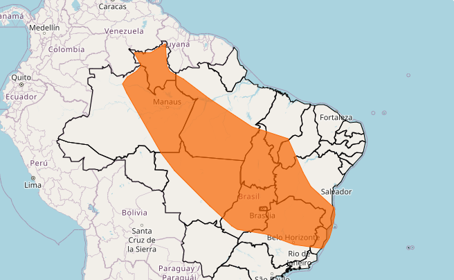O fenômeno faz parte de uma ampla área de instabilidade que também alcança estados vizinhos da Região Norte e trechos do Centro-Oeste. Foto: Inmet