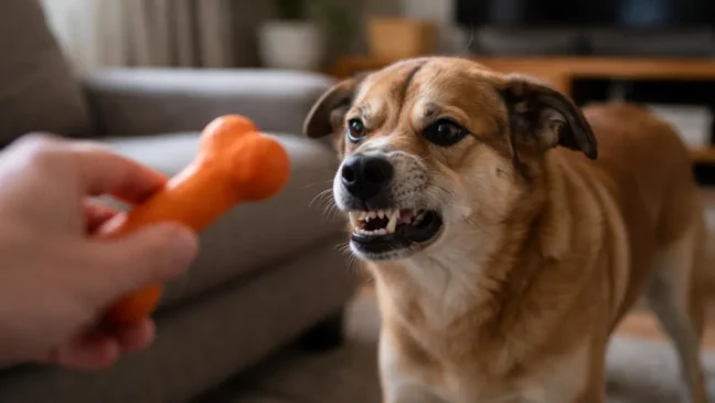 Cachorro rosnando “do nada” geralmente está reagindo a um limite mal definido