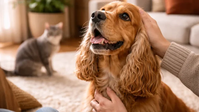 Cocker Spaniel como evitar ciúmes quando chega visita ou um novo pet