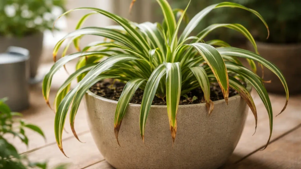 Como o clorofito reage quando você suspende a rega 1 dia além do recomendável Como o clorofito reage quando você suspende a rega 1 dia além do recomendável