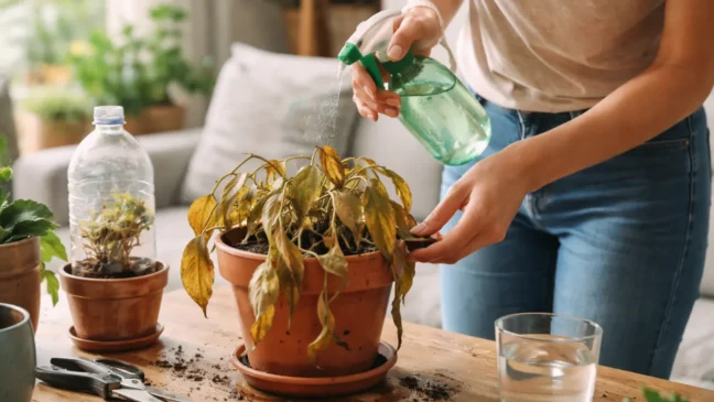 Como salvar plantas secas na volta da viagem de férias antes que a raiz morra