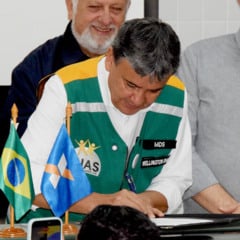 Ministro Wellington Dias durante cerimonia (Foto: Wenderson cabral/FolhaBV)