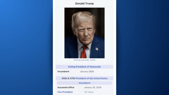 A montagem viralizada não tem reconhecimento oficial nem respaldo institucional nem em Caracas nem em Washington. Foto: reprodução/Donald Trump