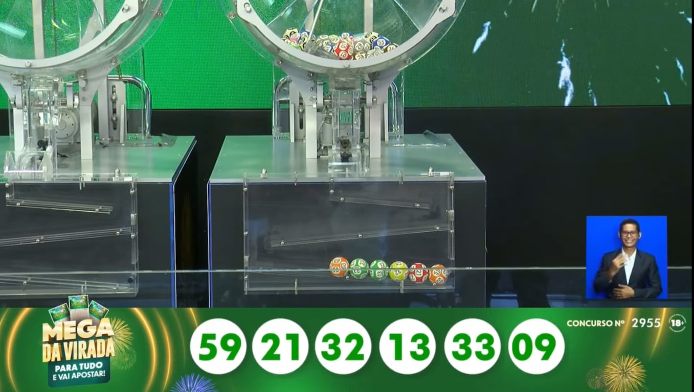 Caixa sorteia os seis números da Mega da Virada Caixa sorteia os seis números da Mega da Virada