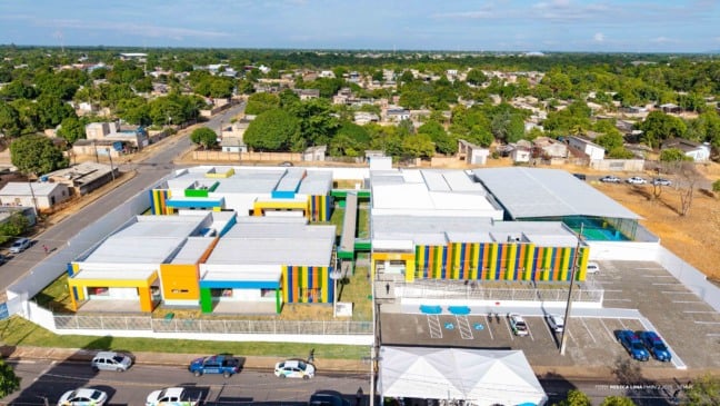 A escola conta com 16 salas de aula e atenderá crianças de dois a cinco anos. (Foto: Divulgação)