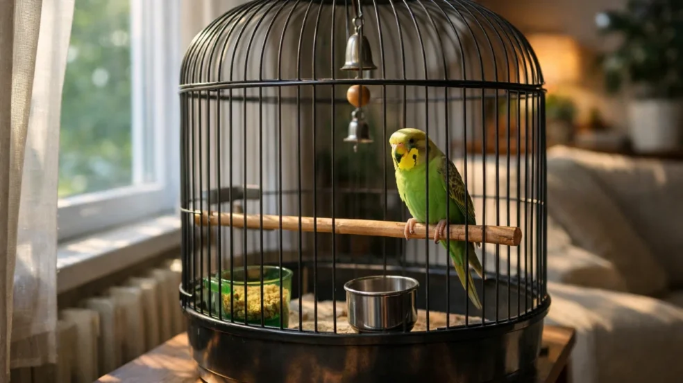 O erro comum ao posicionar a gaiola da ave que gera estresse constante O erro comum ao posicionar a gaiola da ave que gera estresse constante