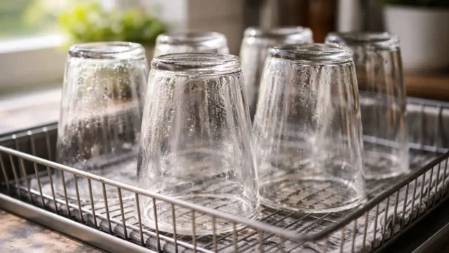 O jeito que você seca os copos pode estar causando aquele cheiro estranho depois