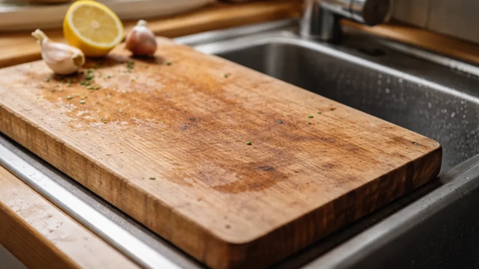 O motivo técnico de a tábua de corte acumular cheiro mesmo sendo lavada O motivo técnico de a tábua de corte acumular cheiro mesmo sendo lavada