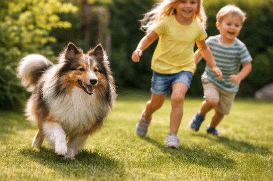 Pastor de Shetland o que fazer para evitar que ele tente “pastorear” crianças — e por que isso não é apenas brincadeira