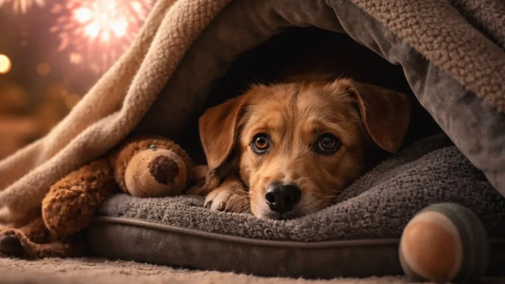 Saiba como lidar com pets que têm medo de fogos sem usar remédios Saiba como lidar com pets que têm medo de fogos sem usar remédios