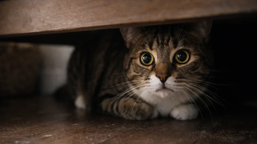Se o gato se esconde demais, esse sinal de estresse costuma ser ignorado Se o gato se esconde demais, esse sinal de estresse costuma ser ignorado
