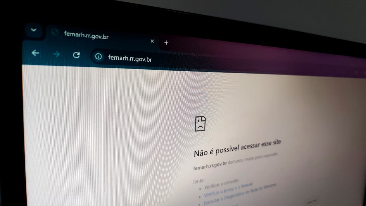 A ocorrência foi identificada nesta sexta-feira (9) pela equipe técnica da instituição. Foto: Adriele Lima/FolhaBV A ocorrência foi identificada nesta sexta-feira (9) pela equipe técnica da instituição. Foto: Adriele Lima/FolhaBV