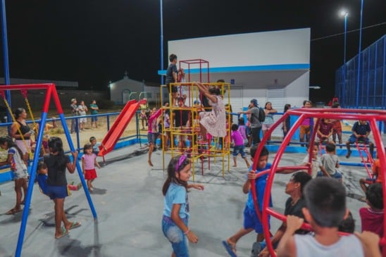  Criançada aprovou o playground na comunidade Moskow / Pablo Magalhães 