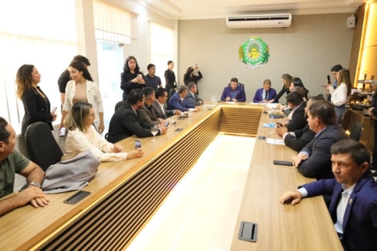 O plenarinho da Câmara Municipal de Boa Vista durante a sessão extraordinária desta quarta-feira - 21.01.2026 (Foto: Reynesson Damasceno/CMBV)