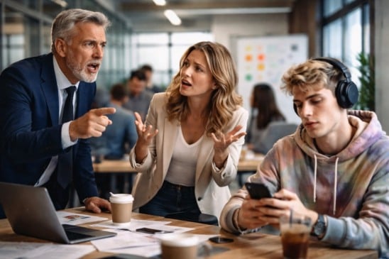 O CONFLITO DE GERAÇÕES: Entre a experiência, o propósito e a fragilidade