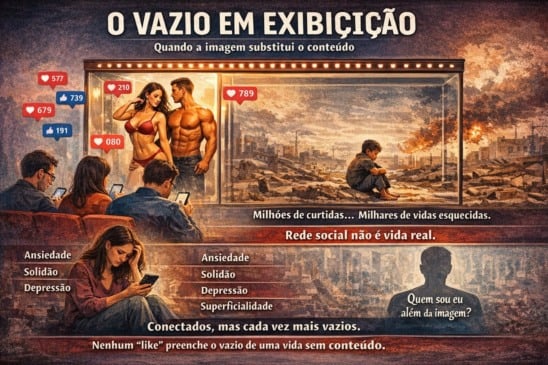 O VAZIO EM EXIBIÇÃO: Quando a imagem substitui o conteúdo