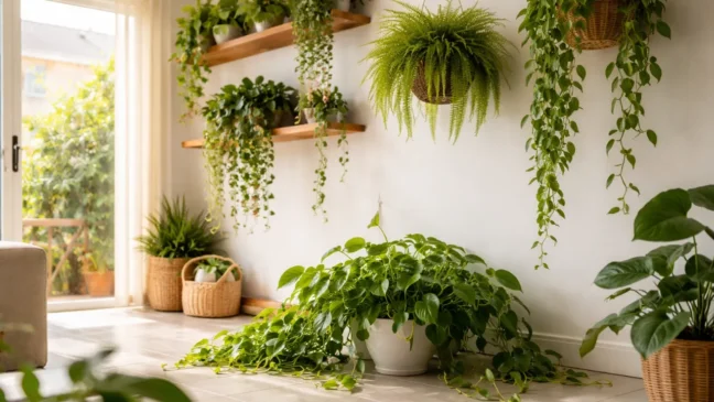 Por que essas 5 plantas pendentes nunca devem ficar no chão