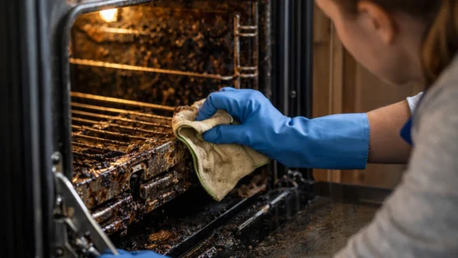 Por que pontos esquecidos na limpeza do forno fazem a fumaça voltar dias depois