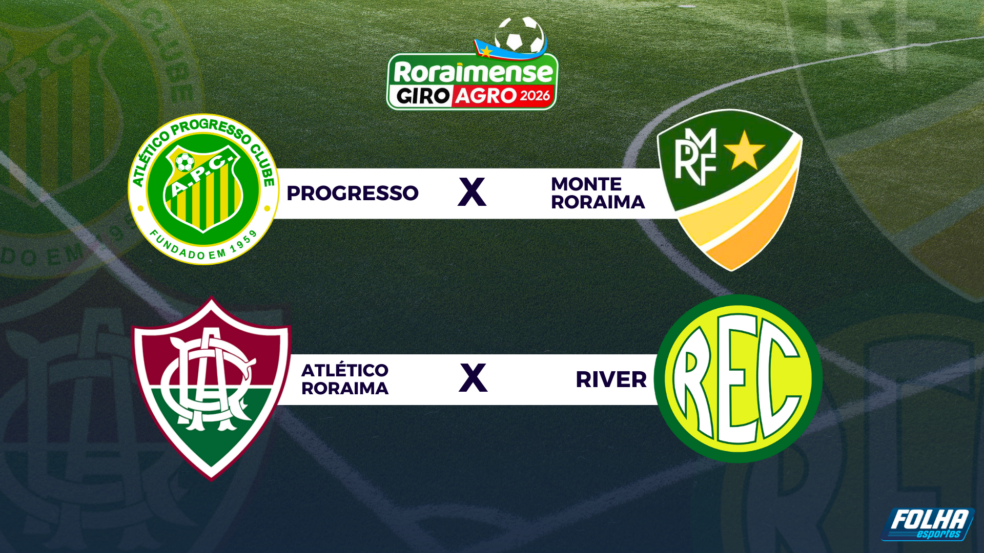 Rodada dupla do Roraimense acontece nesta terça-feira (3), no estádio Canarinho. (Arte: Aryel Rener/FolhaBV) Rodada dupla do Roraimense acontece nesta terça-feira (3), no estádio Canarinho. (Arte: Aryel Rener/FolhaBV)