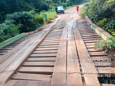 Ponte sobre o Igarapé Gavião será interditada para manutenção nesta quinta-feira