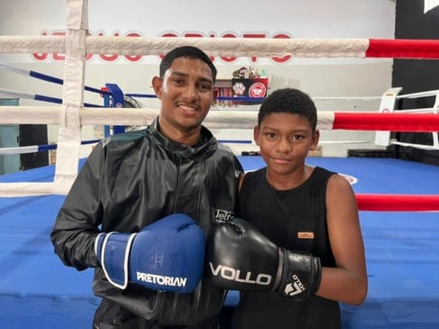 Irmãos disputam competição de boxe no amazonas. (Foto: ASCOM/Garagem Boxe)