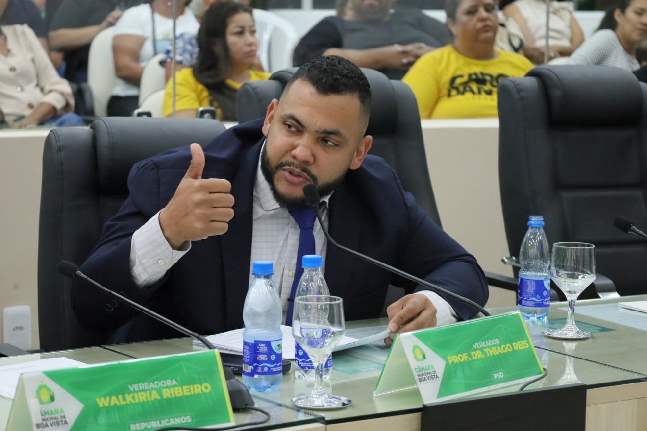 O vereador Prof. Dr. Thiago Reis (Foto: Reynesson Damasceno/CMBV)
