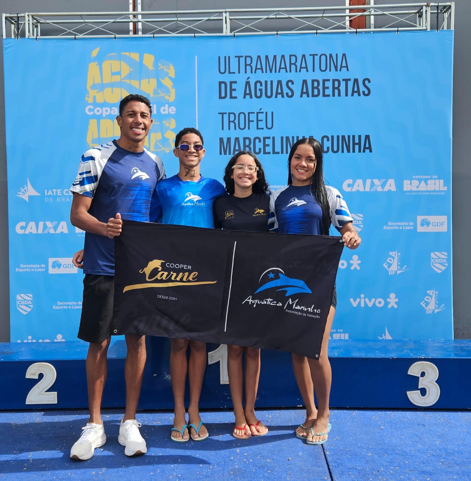 Aquática Marinho desembarca em Brasília e busca manter sequência de pódios na Copa Brasil