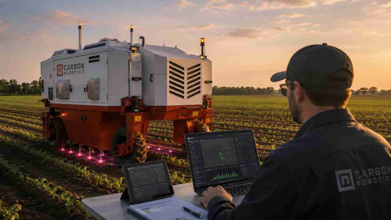 Capina do futuro - LaserWeeder da Carbon Robotics opera de forma autônoma 24 horas por dia para eliminar até 5000 ervas daninhas por minuto
