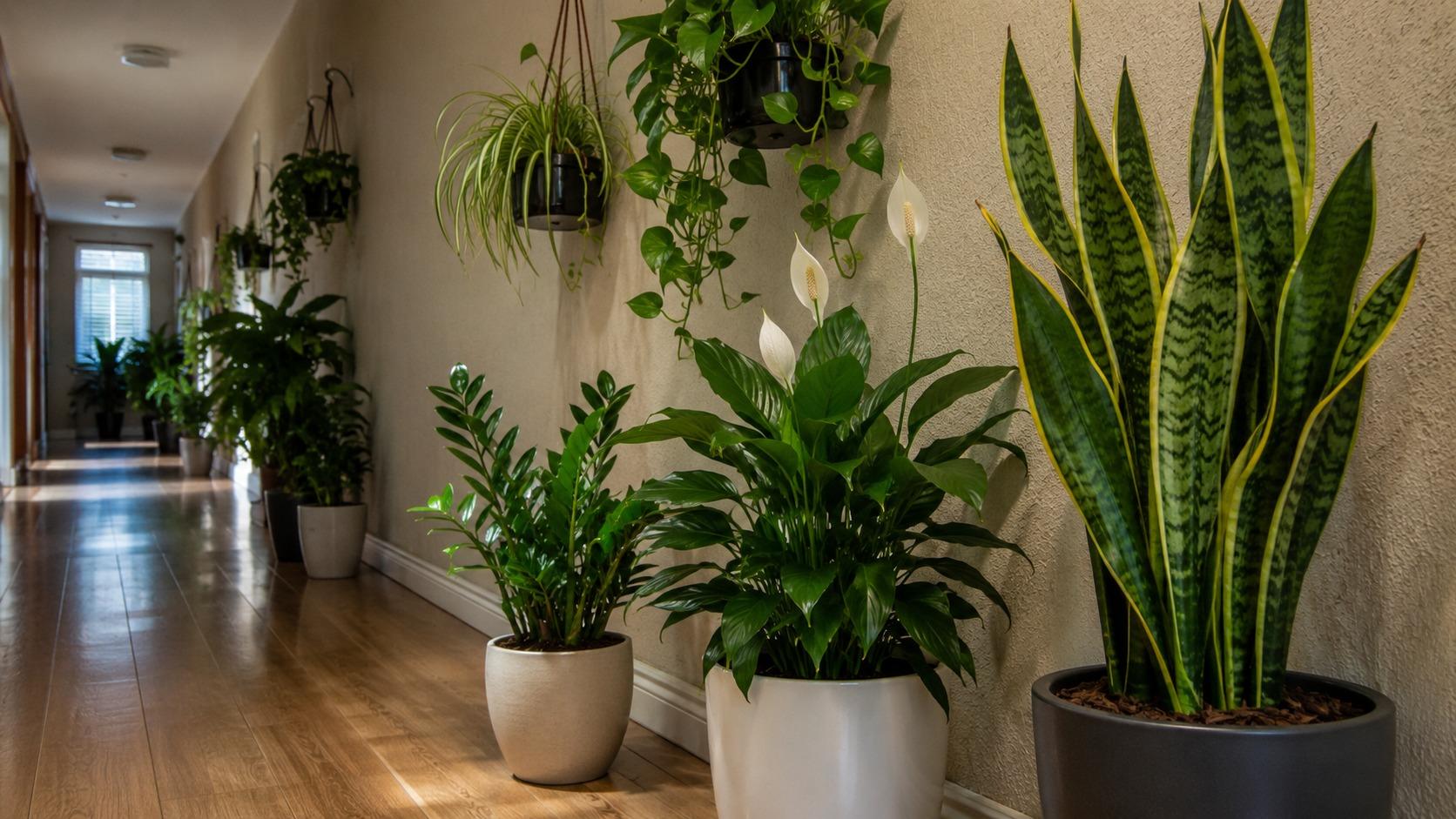 Transforme Corredores com Plantas de Baixa Manutenção