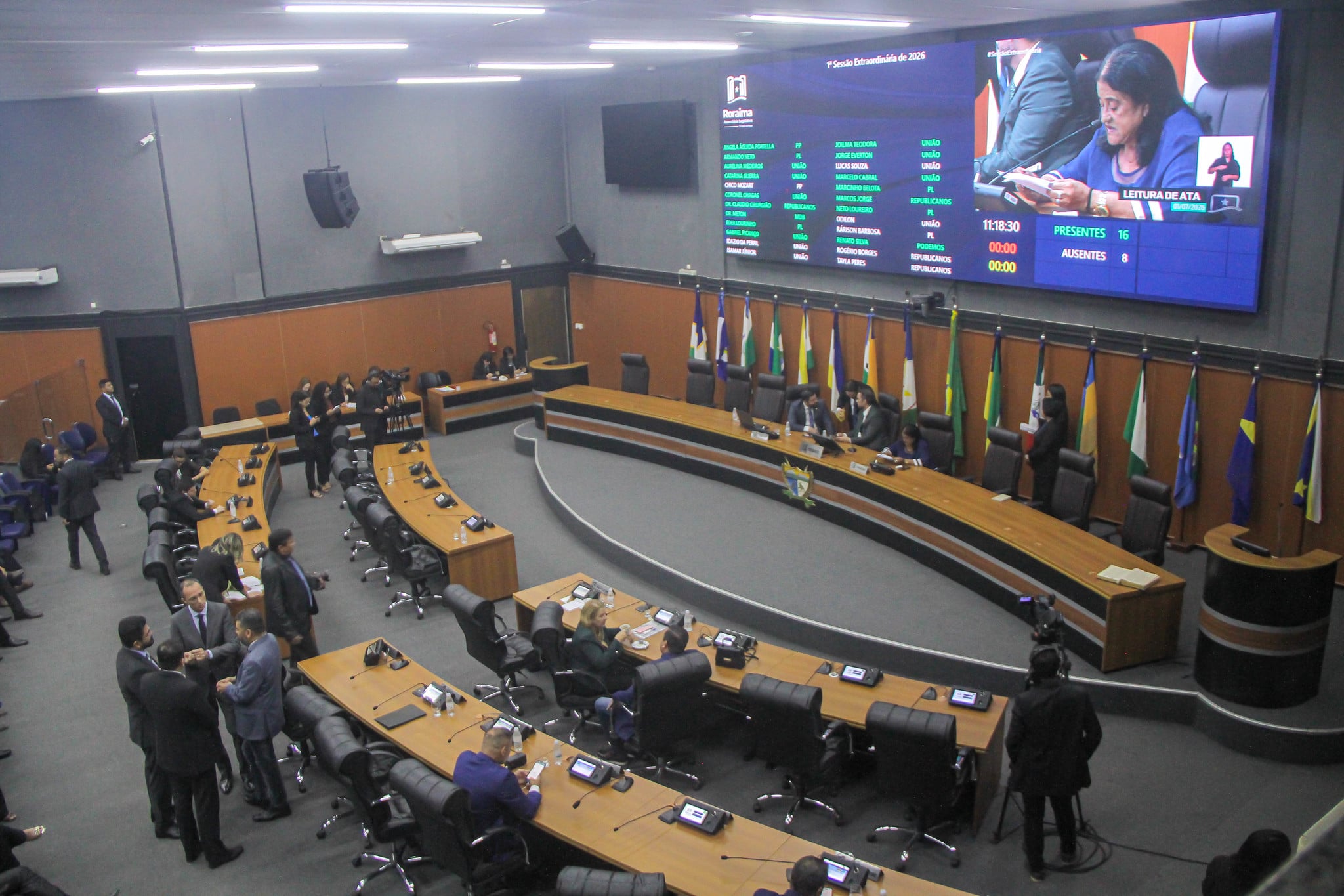 O plenário da Assembleia Legislativa de Roraima nesta quarta-feira - 01.07.2026 (Foto: Nonato Sousa/SupCom ALE-RR)