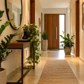 Plantas Transformam Hall de Entrada em Espaço Acolhedor