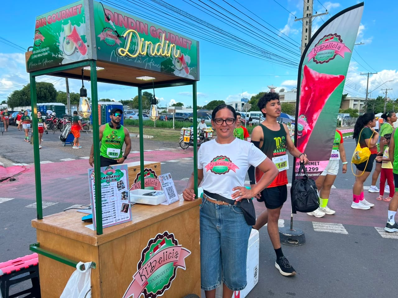 Empreendedora lança dindins fitness em corrida tradicional