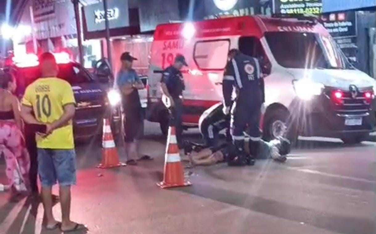 Motociclista Ferido em Queda em Boa Vista