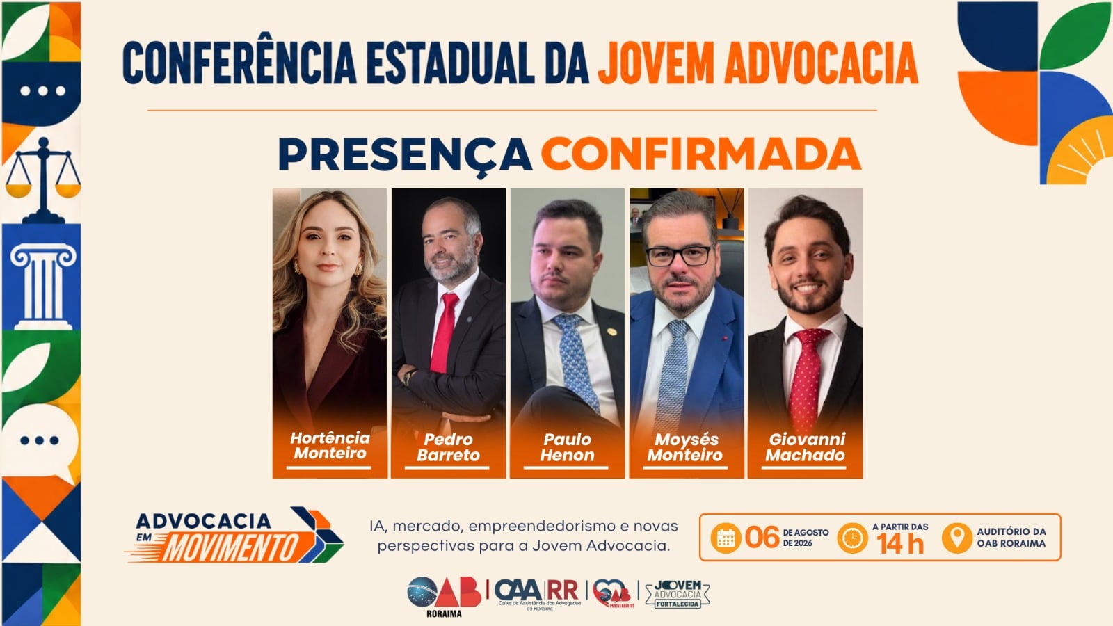 OAB-RR realiza conferência sobre futuro da jovem advocacia com foco em IA