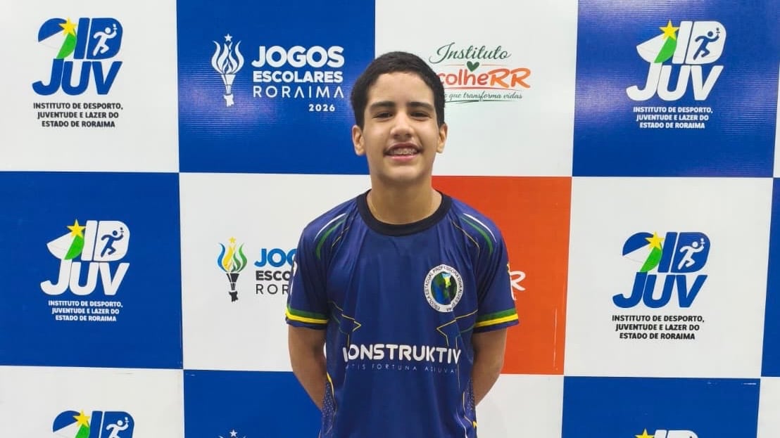 Jovem de 13 anos de Roraima é ouro e avança para etapa nacional do Tênis de Mesa