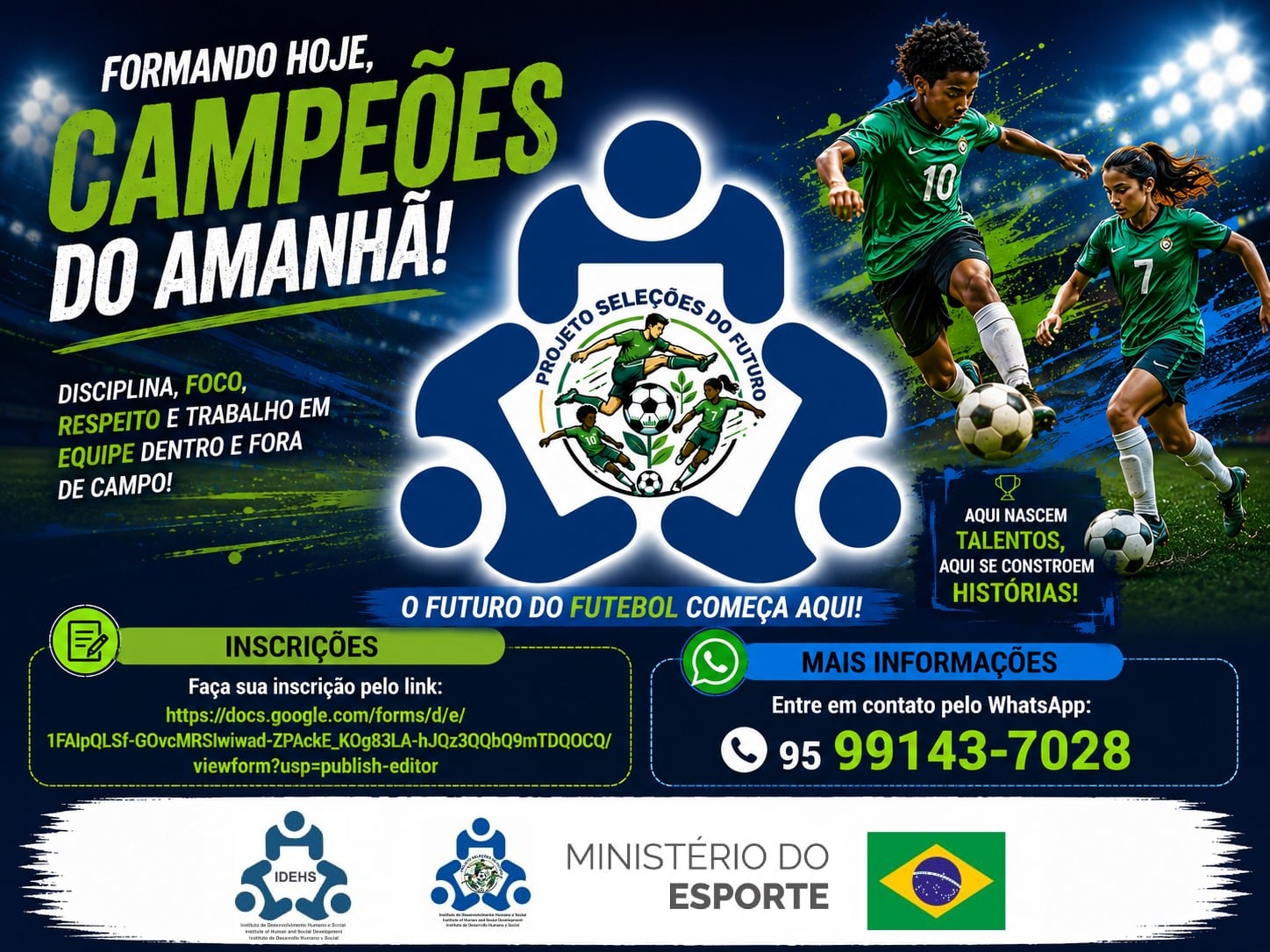 Projeto oferece aulas gratuitas de futebol para crianças e adolescentes em Roraima - QTU Questões do Universo