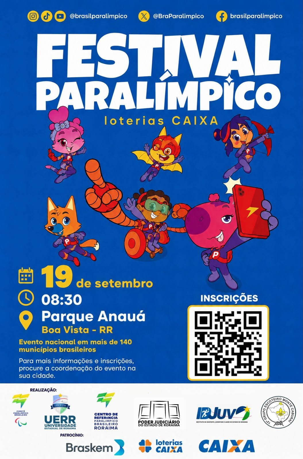 Festival Paralímpico reúne modalidades adaptadas e promove inclusão no Parque Anauá - QTU Questões do Universo
