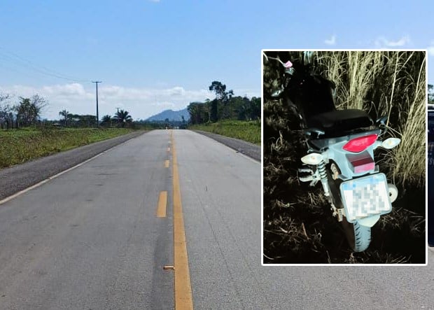 Motociclista fica ferida após colidir com capivara