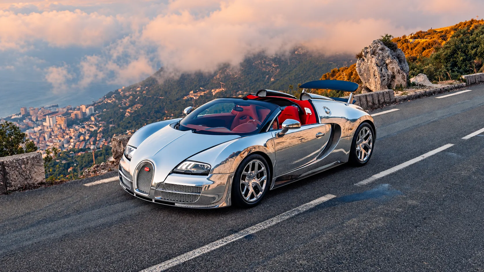Bugatti Veyron com carroceria de alumínio polido parece um espelho sobre rodas e recupera configuração original com motor W16 de 1.200 cv e quatro turbos