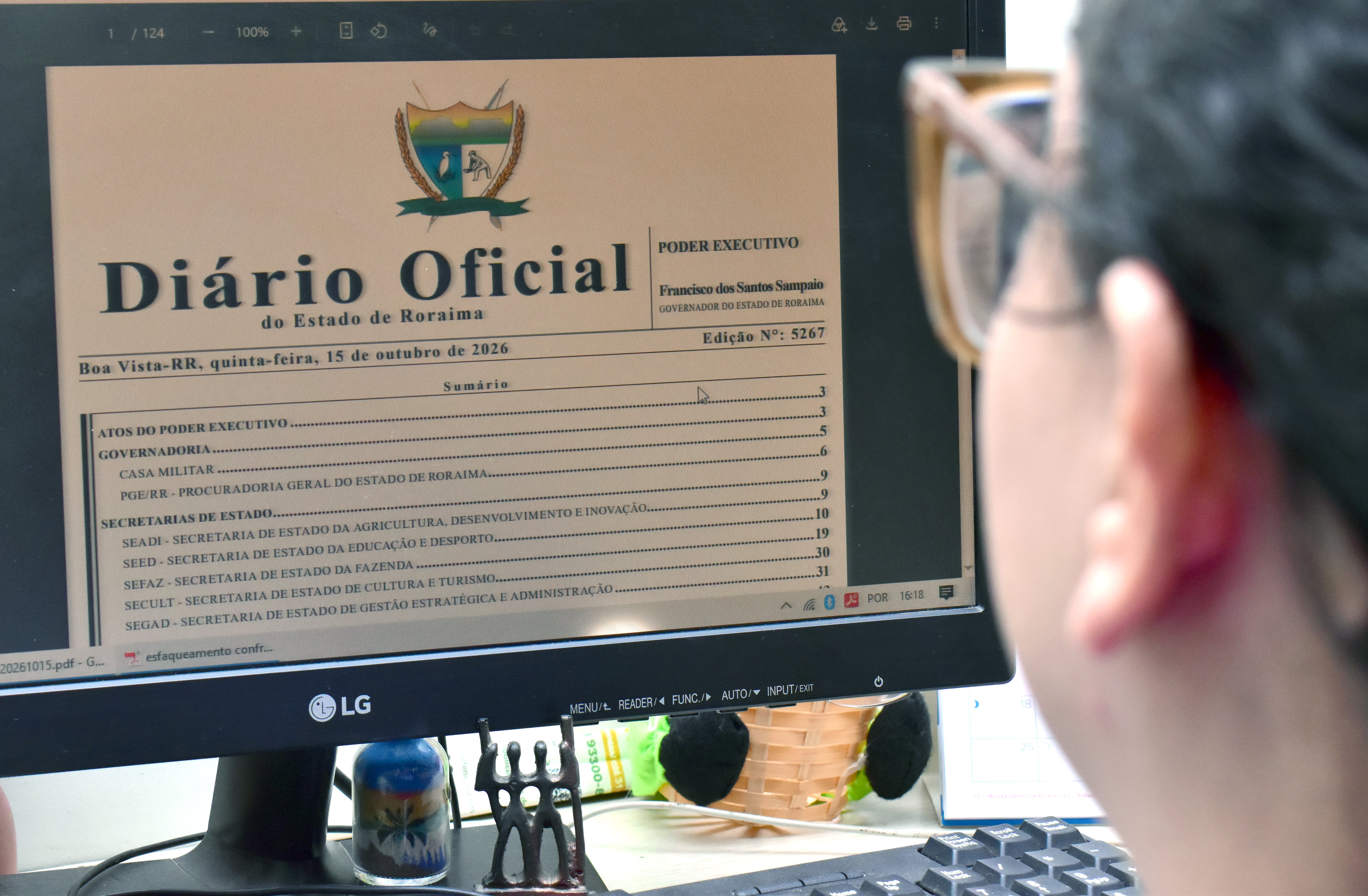 Justiça determina publicação regular do Diário Oficial do Estado