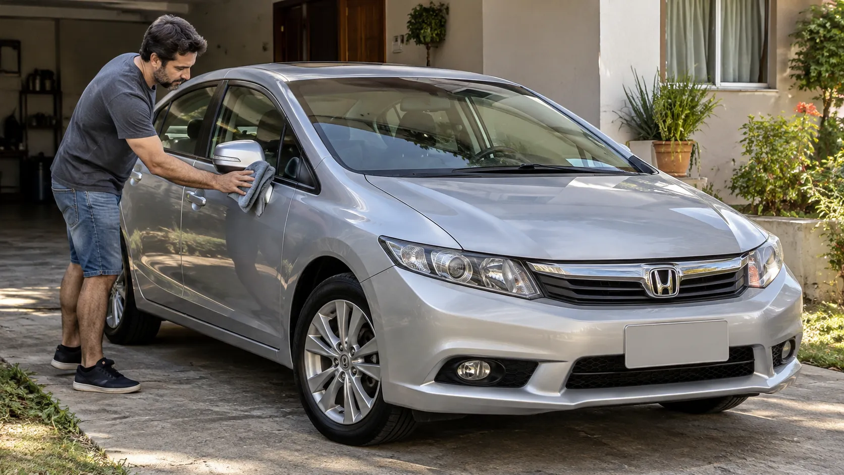 Honda Civic LXS 1.8 manual 2012 por cerca de R$ 61 mil: o preço de compra cabe no bolso, mas quanto seguro, pneus e revisões exigem para manter o sedã com espaço para a família