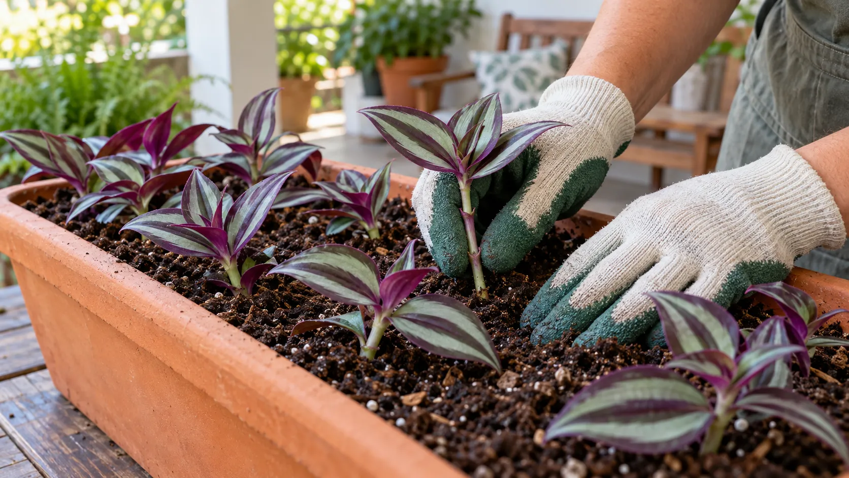 Lambari-roxo pode preencher uma jardineira com folhagem colorida: 4 etapas para plantar estacas na primavera e acompanhar a adaptação à luz