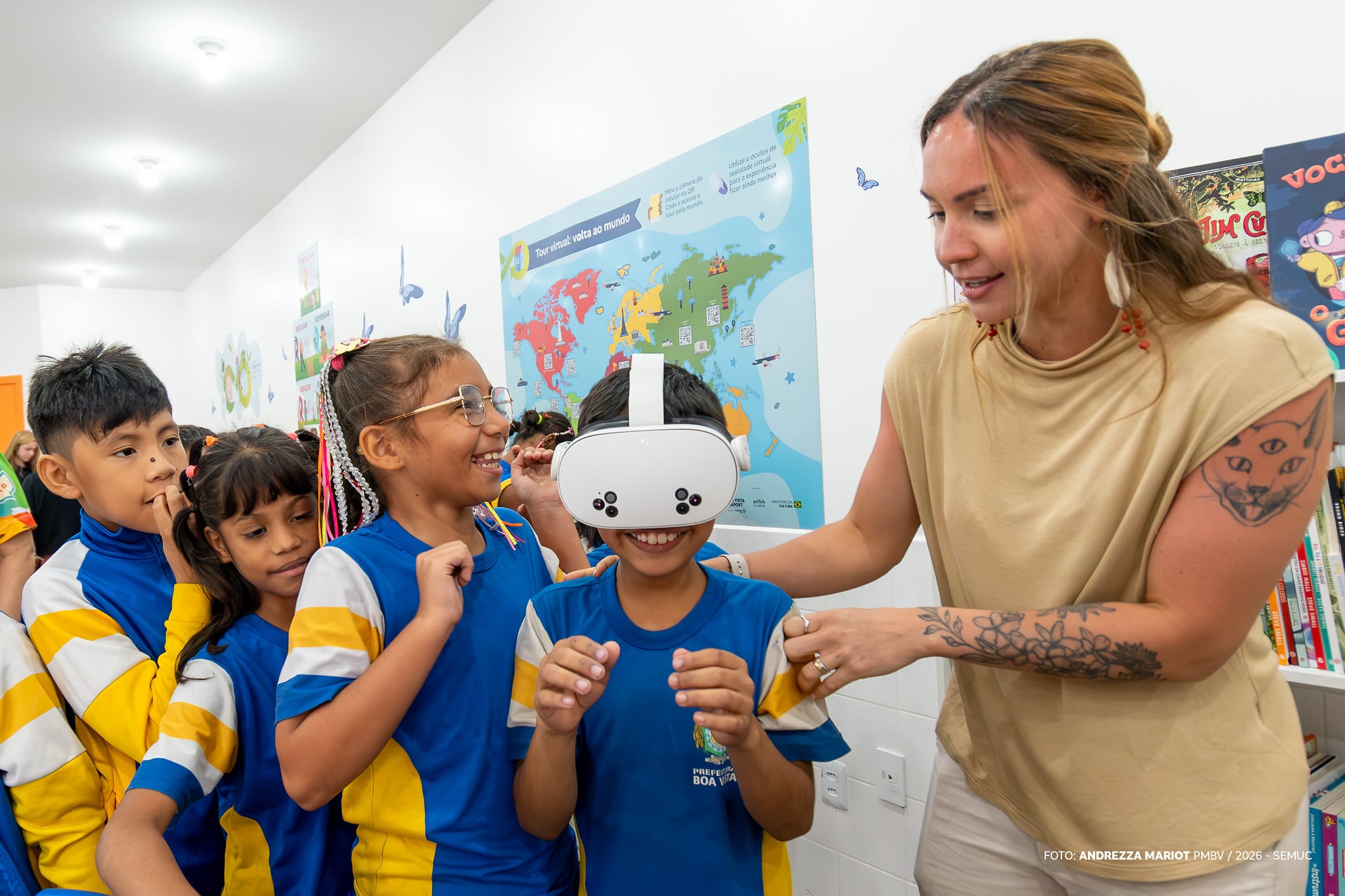 Sala Circular leva livros e tecnologia a mais de 380 alunos de escola rural em Boa Vista