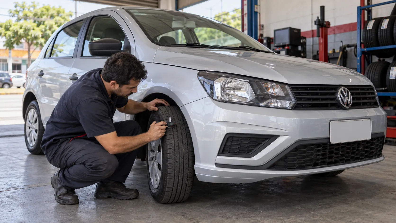 VW Gol Trendline 2018 por cerca de R$ 42 mil: comprar com pneus gastos compensa? Veja quanto jogo novo, montagem e alinhamento acrescentam à conta do hatch compacto
